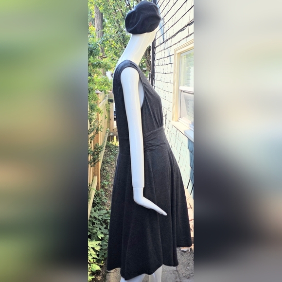 Prana Charcoal Midi Dress Xl Cotton Blend, All Seasons - Picture 3 of 12